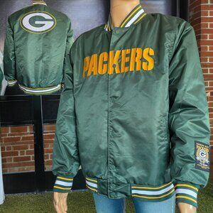 NWT NFL (MED) GREEN BAY PACKERS Snap Up Varsity Jacket
